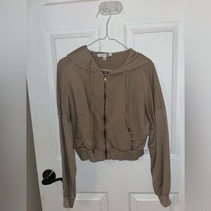 Cropped Brown Hoodie